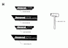 Jonsered 2036 - Chainsaw (1998-10) Ersatzteile DECALS