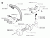 Jonsered 2036 - Chainsaw (2002-01) Ersatzteile FRONT HANDLE MUFFLER OIL PUMP
