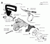 Jonsered 2050 - Chainsaw (1993-05) Ersatzteile CHAIN BRAKE CLUTCH COVER