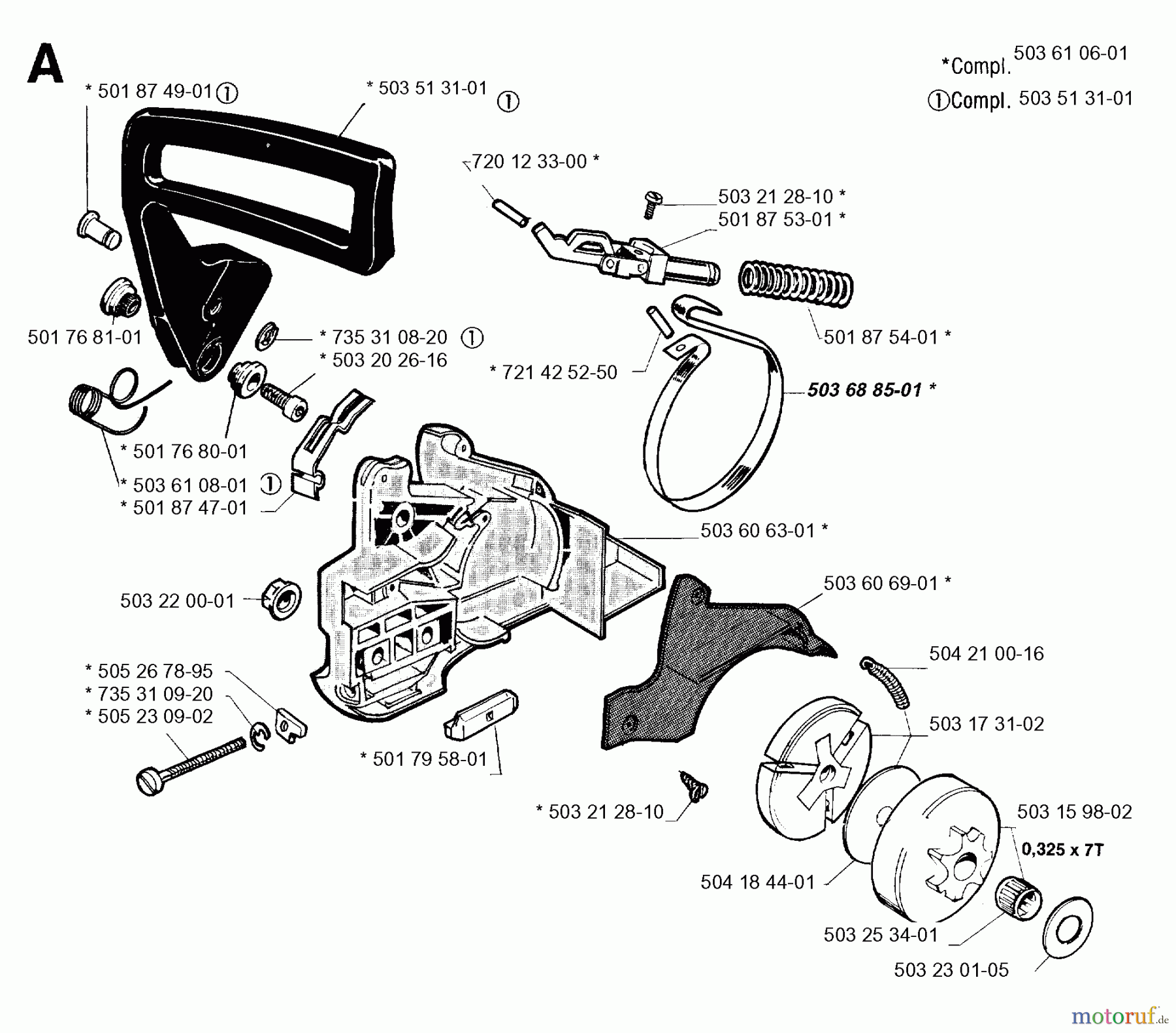 Jonsered Motorsägen 2041 - Jonsered Chainsaw (1993-05) CHAIN BRAKE CLUTCH COVER