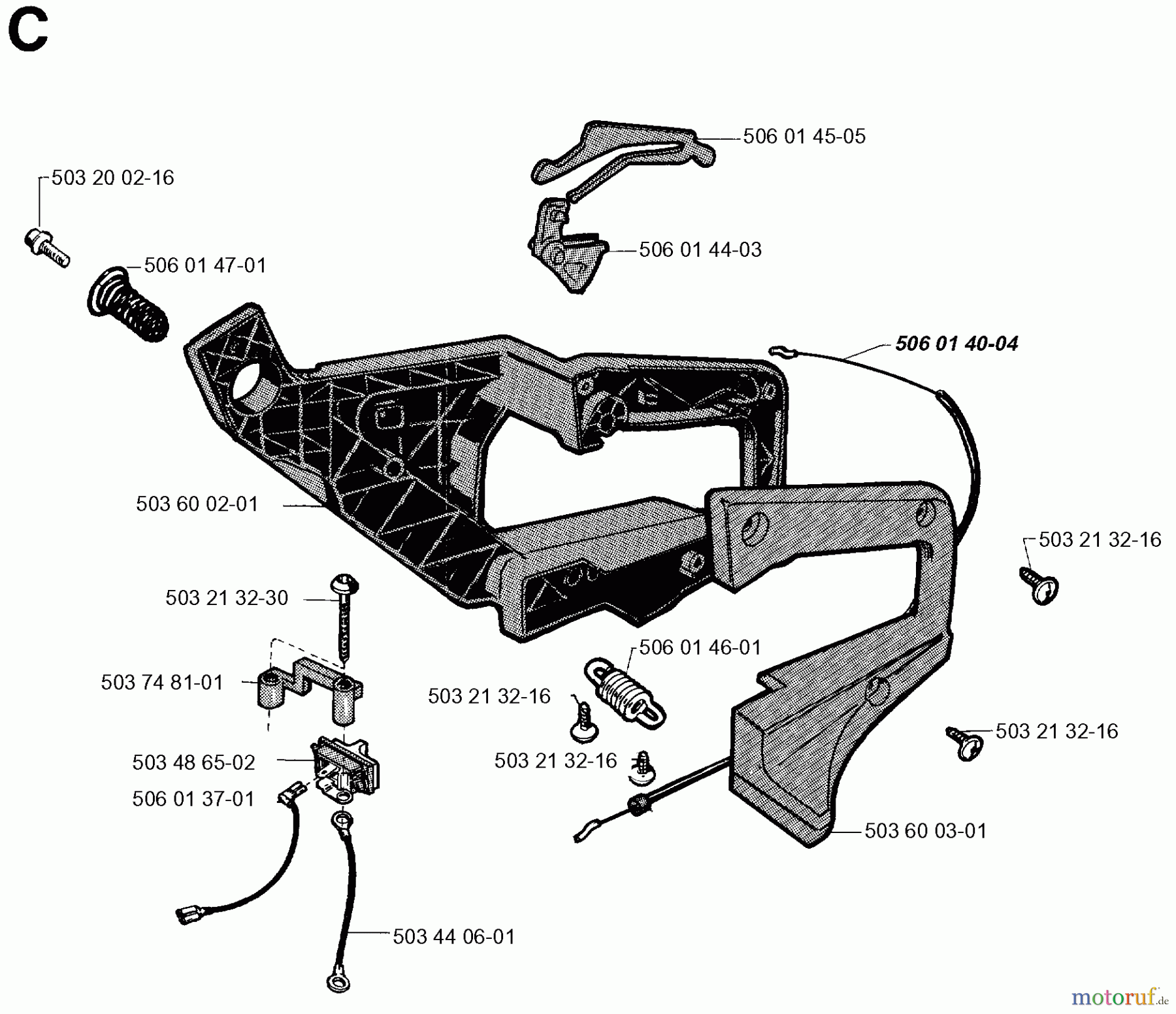 Jonsered Motorsägen 2045 - Jonsered Chainsaw (1994-12) HANDLE