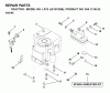 Jonsered LR13 (J813C36B, 954130023) - Lawn & Garden Tractor (1998-12) Ersatzteile ENGINE CUTTING EQUIPMENT