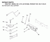 Jonsered LR13 (J813C36B, 954130023) - Lawn & Garden Tractor (1998-12) Ersatzteile SECTOR GEAR / AXLE SUPPORT