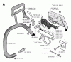 Jonsered 2054 - Chainsaw (1993-08) Ersatzteile CHAIN BRAKE CLUTCH COVER