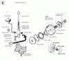 Jonsered 2054 - Chainsaw (1993-08) Ersatzteile CLUTCH OIL PUMP