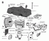 Jonsered 2054 - Chainsaw (1993-08) Ersatzteile CYLINDER PISTON MUFFLER