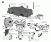Jonsered 2055 - Chainsaw (1994-10) Ersatzteile CYLINDER PISTON MUFFLER