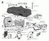Jonsered 2054 - Chainsaw (1996-02) Ersatzteile CYLINDER PISTON MUFFLER