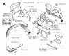 Jonsered 2054 - Chainsaw (2000-05) Ersatzteile CHAIN BRAKE CLUTCH COVER