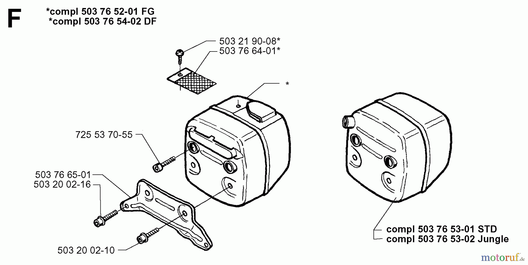 Jonsered Motorsägen 2065 - Jonsered Chainsaw (1997-11) MUFFLER