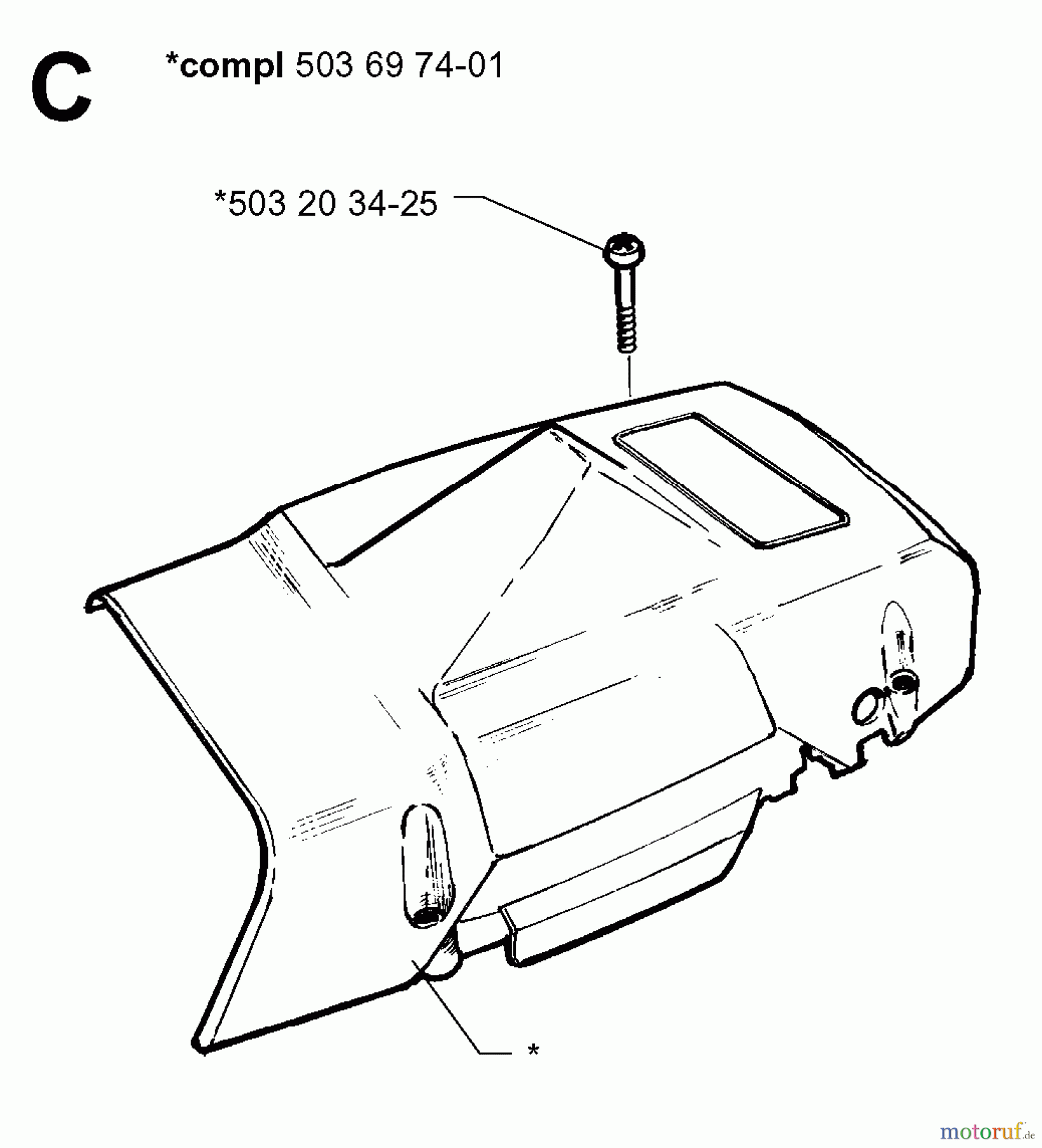 Jonsered Motorsägen 2065 EPA - Jonsered Chainsaw (1999-03) CYLINDER COVER