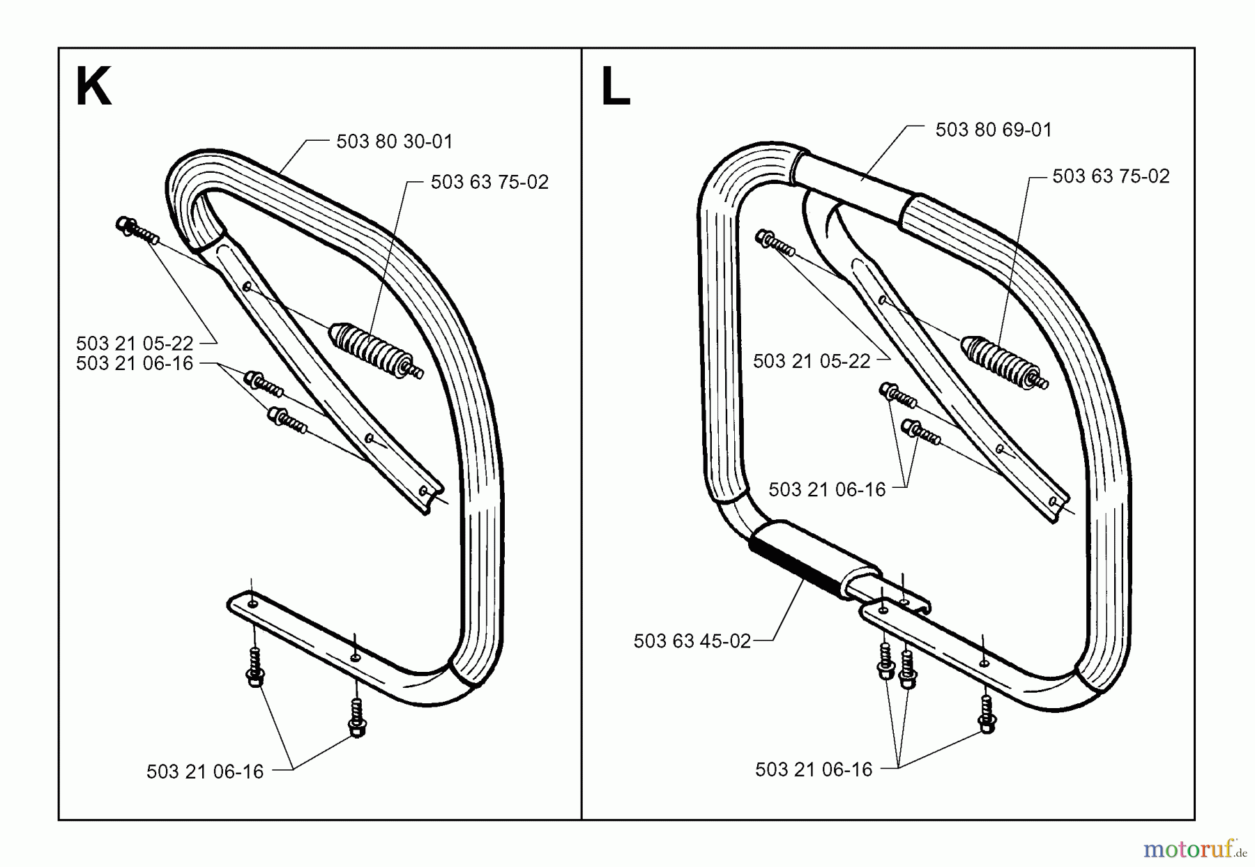 Jonsered Motorsägen 2071 - Jonsered Chainsaw (1997-02) HANDLE #2