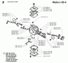 Jonsered 2071 - Chainsaw (1997-11) Ersatzteile CARBURETOR DETAILS