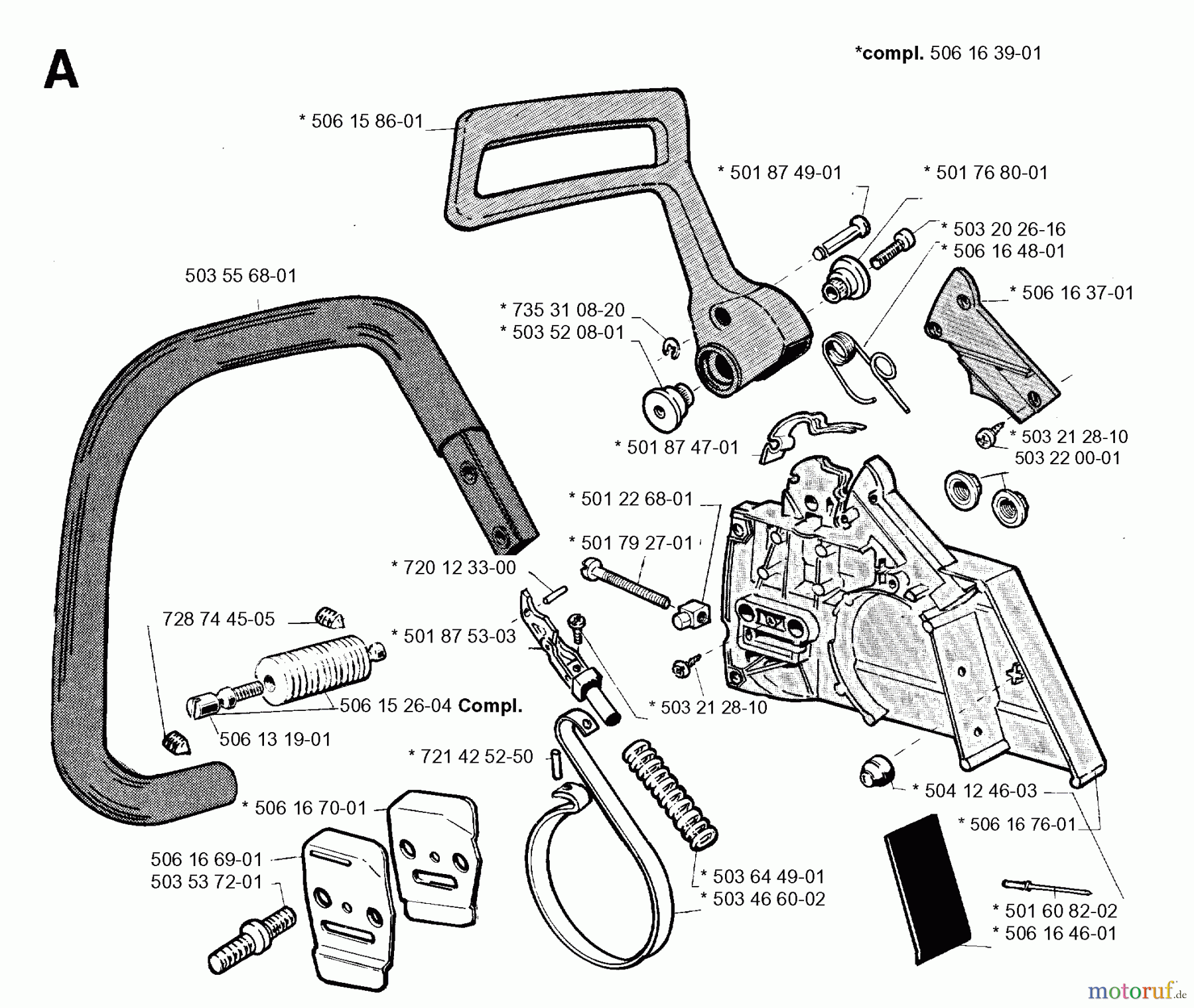 Jonsered Motorsägen 2095 - Jonsered Chainsaw (1996-10) CHAIN BRAKE