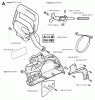Jonsered 2145 - Chainsaw (2000-08) Ersatzteile CHAIN BRAKE CLUTCH COVER