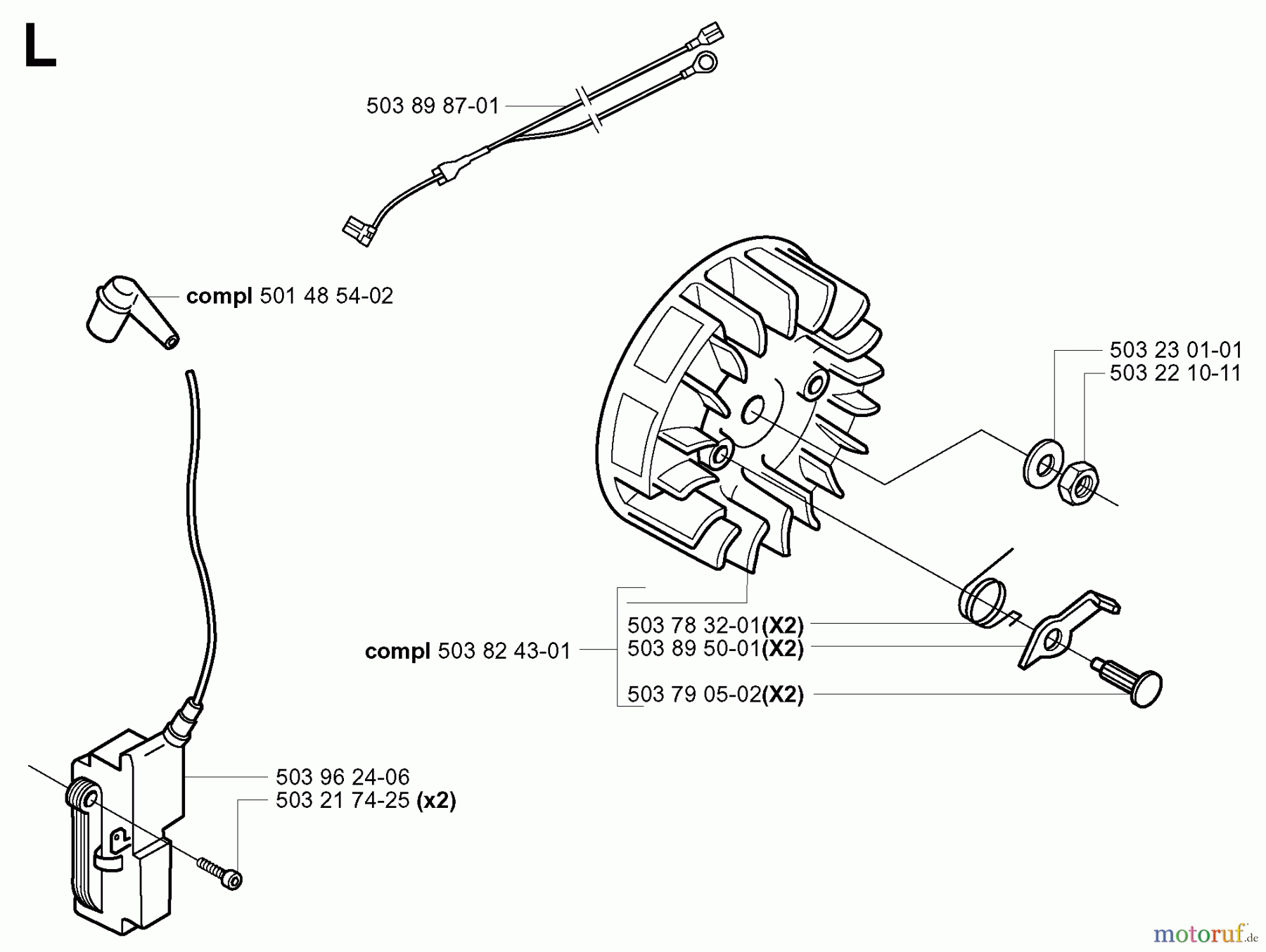 Jonsered Motorsägen 2145 - Jonsered Chainsaw (2000-08) IGNITION SYSTEM