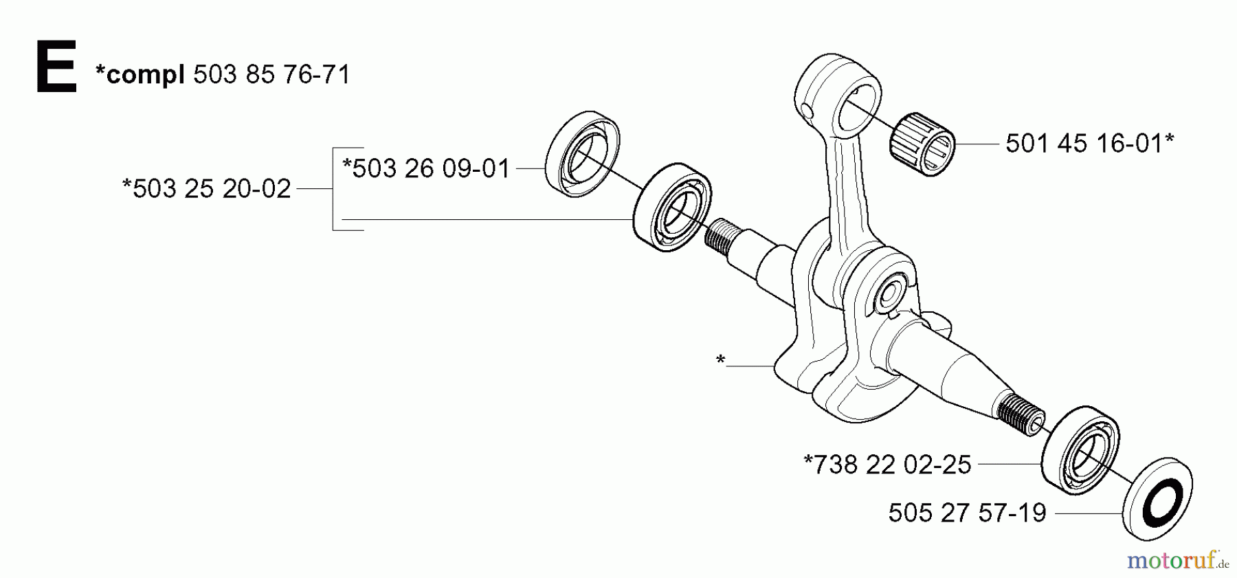  Jonsered Motorsägen 2149 - Jonsered Chainsaw (2001-09) CRANKSHAFT