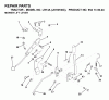 Jonsered LR13A (J813H36C, 954130024) - Lawn & Garden Tractor (2000-03) Ersatzteile MOWER LIFT LEVER