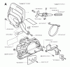 Jonsered 2159 - Chainsaw (2001-07) Ersatzteile CHAIN BRAKE