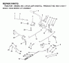 Jonsered LR13A (J8F13H36TC, 95413007) - Lawn & Garden Tractor (2000-02) Ersatzteile BRAKE / REAR MOWER LIFT