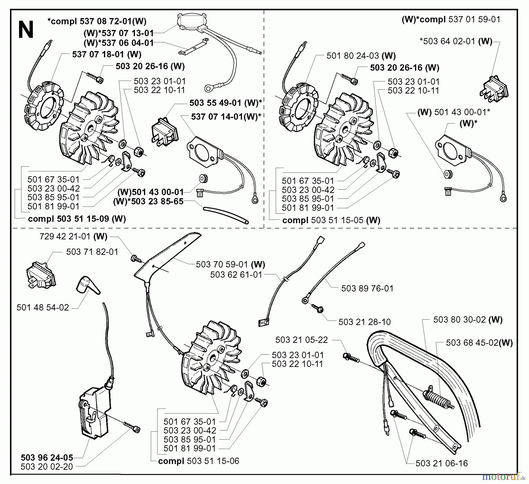 Jonsered Motorsägen 2171 - Jonsered Chainsaw (2000-04) IGNITION SYSTEM