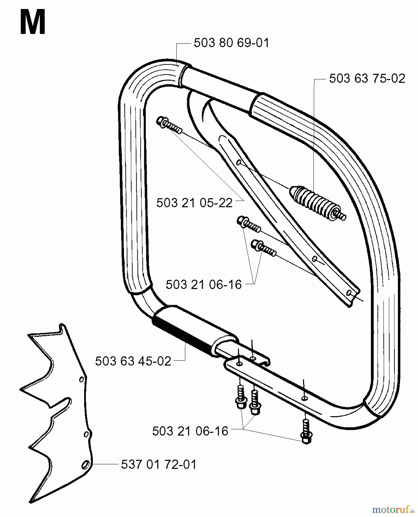 Jonsered Motorsägen 2171 EPA - Jonsered Chainsaw (2001-10) HANDLE #1