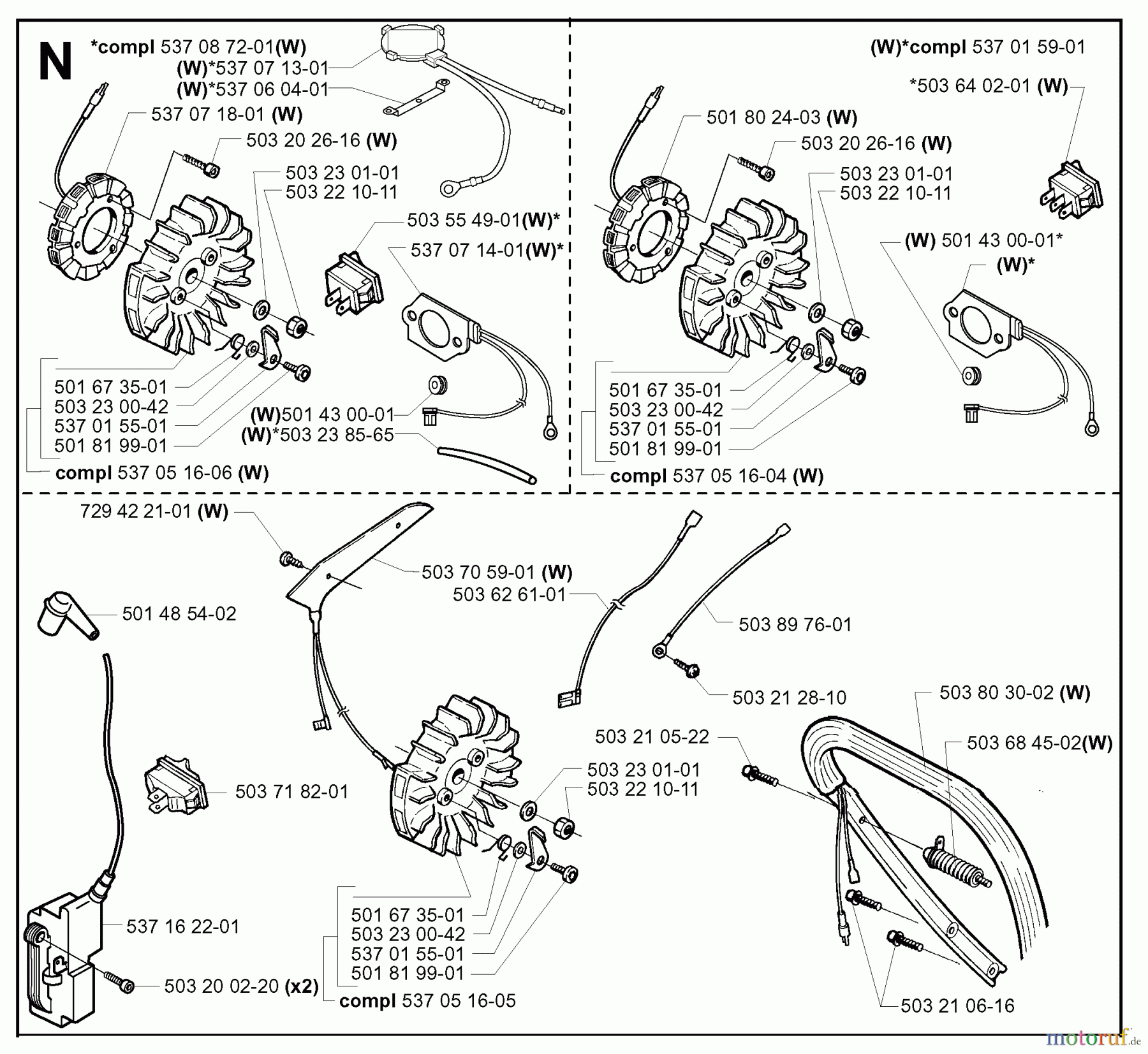 Jonsered Motorsägen 2171 - Jonsered Chainsaw (2001-10) IGNITION SYSTEM