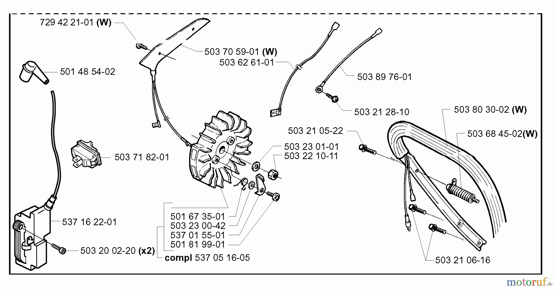 Jonsered Motorsägen 2163 EPA - Jonsered Chainsaw (2001-10) HEATED HANDLES