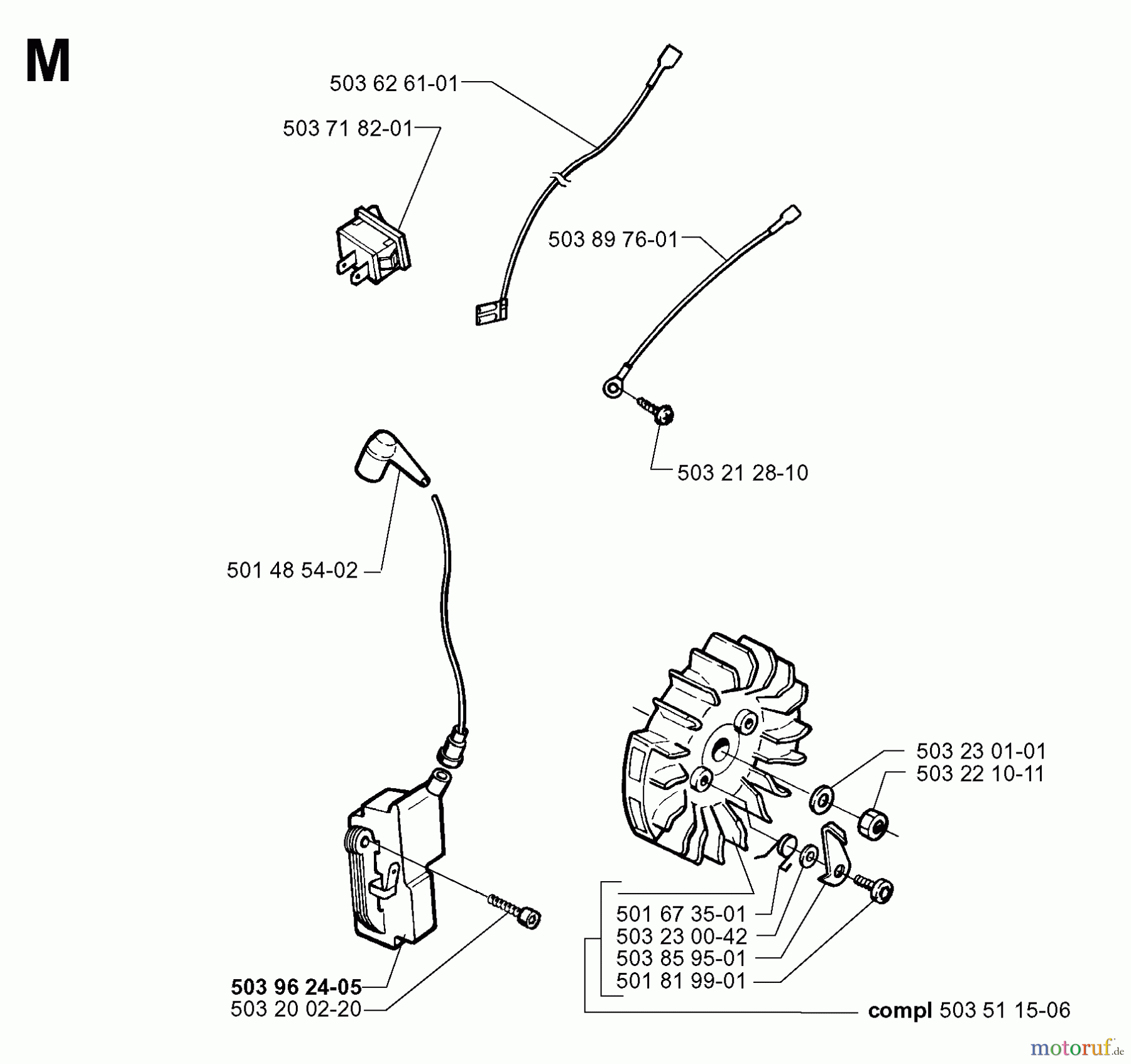 Jonsered Motorsägen 2165 - Jonsered Chainsaw (2000-04) IGNITION SYSTEM