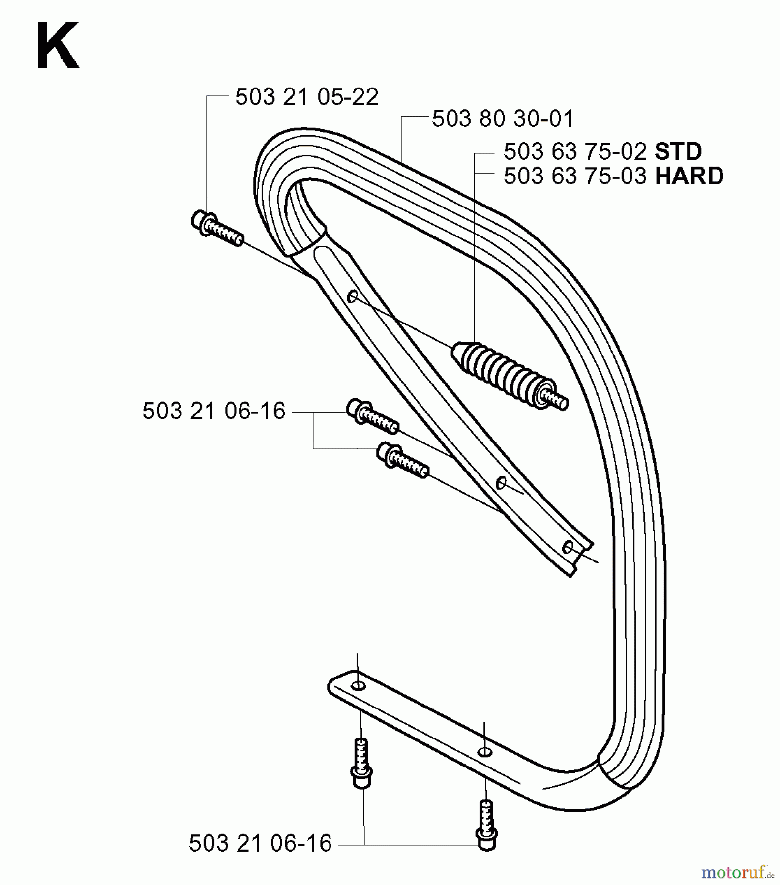  Jonsered Motorsägen 2165 EPA - Jonsered Chainsaw (2002-01) HANDLE