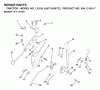 Jonsered LR13A (J8F13H36TC, 95413007) - Lawn & Garden Tractor (2000-02) Ersatzteile MOWER LIFT LEVER