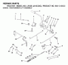Jonsered LR13B (J813C36C, 954130023) - Lawn & Garden Tractor (2000-03) Ersatzteile BRAKE / REAR MOWER LIFT