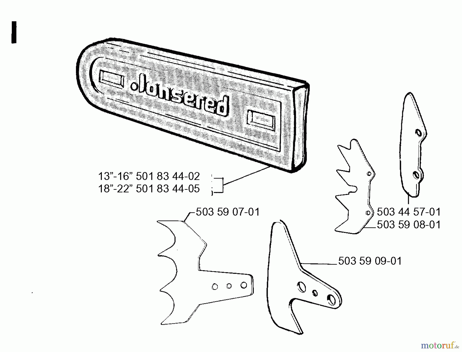 Jonsered Motorsägen 625 - Jonsered Chainsaw (1994-05) ACCESSORIES #1