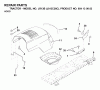 Jonsered LR13B (J813C36C, 954130023) - Lawn & Garden Tractor (2000-03) Ersatzteile HOOD