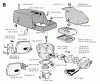 Jonsered 630 SUPER II - Chainsaw (1994-08) Ersatzteile CYLINDER PISTON MUFFLER