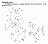 Jonsered LR13B (J813C36C, 954130023) - Lawn & Garden Tractor (2000-03) Ersatzteile MOWER LIFT LEVER