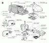 Jonsered 630 SUPER II - Chainsaw (1999-02) Ersatzteile CYLINDER PISTON MUFFLER