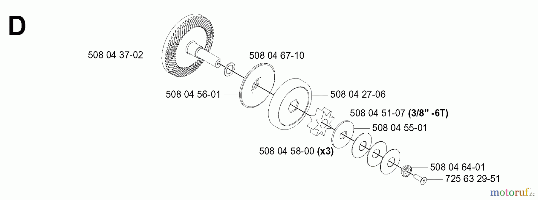 Jonsered Motorsägen CS2116EL - Jonsered Chainsaw (2003-08) CLUTCH #2