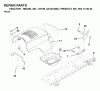 Jonsered LR13B (J813C36D, 954130023) - Lawn & Garden Tractor (2000-04) Ersatzteile HOOD