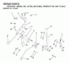 Jonsered LR13B (J813C36D, 954130023) - Lawn & Garden Tractor (2000-04) Ersatzteile MOWER LIFT LEVER