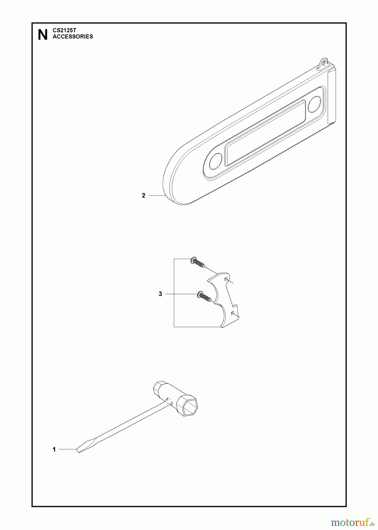 Jonsered Motorsägen CS2125 T - Jonsered Chainsaw (2009-08) ACCESSORIES