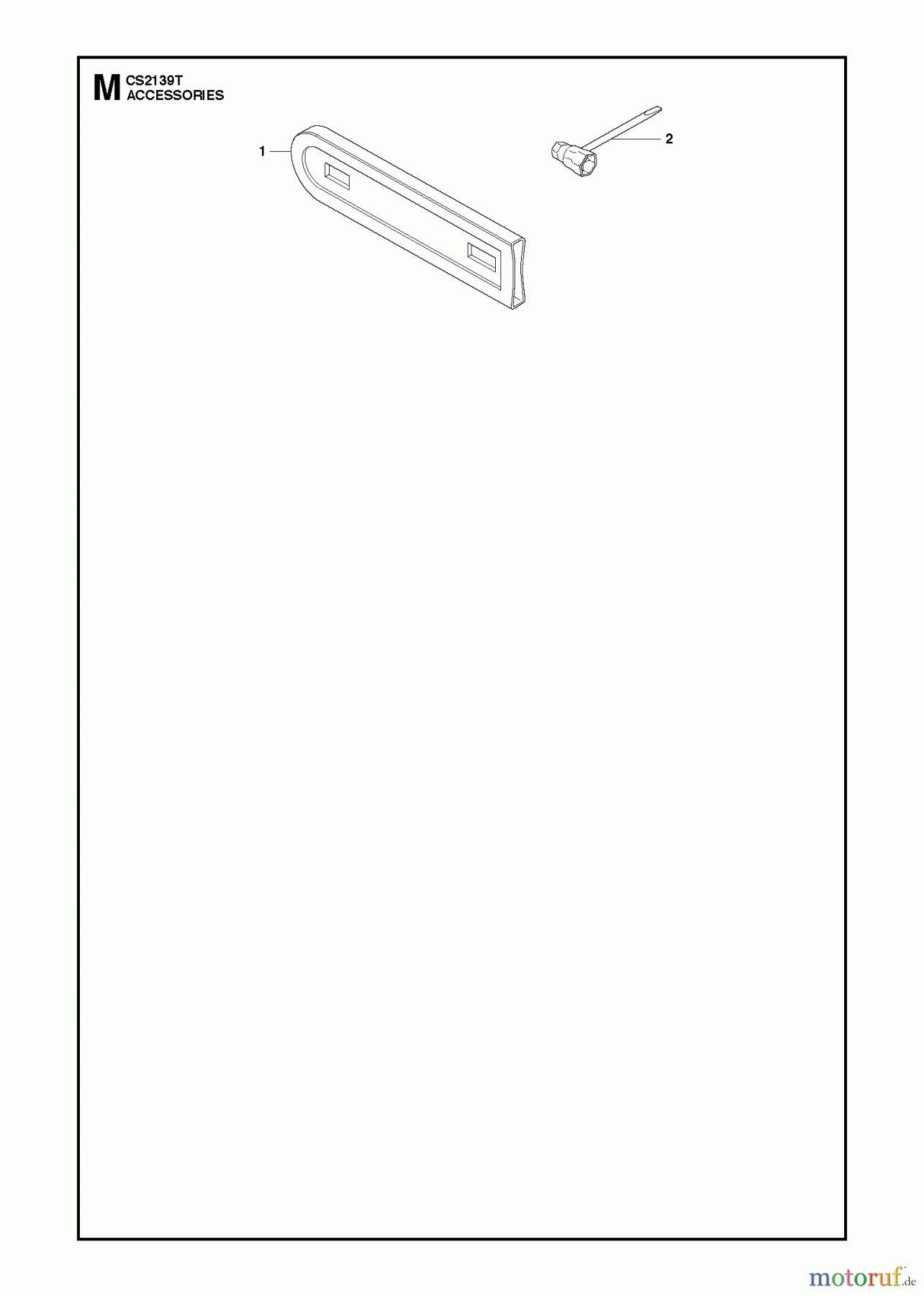Jonsered Motorsägen CS2139 T - Jonsered Chainsaw (2010-03) ACCESSORIES