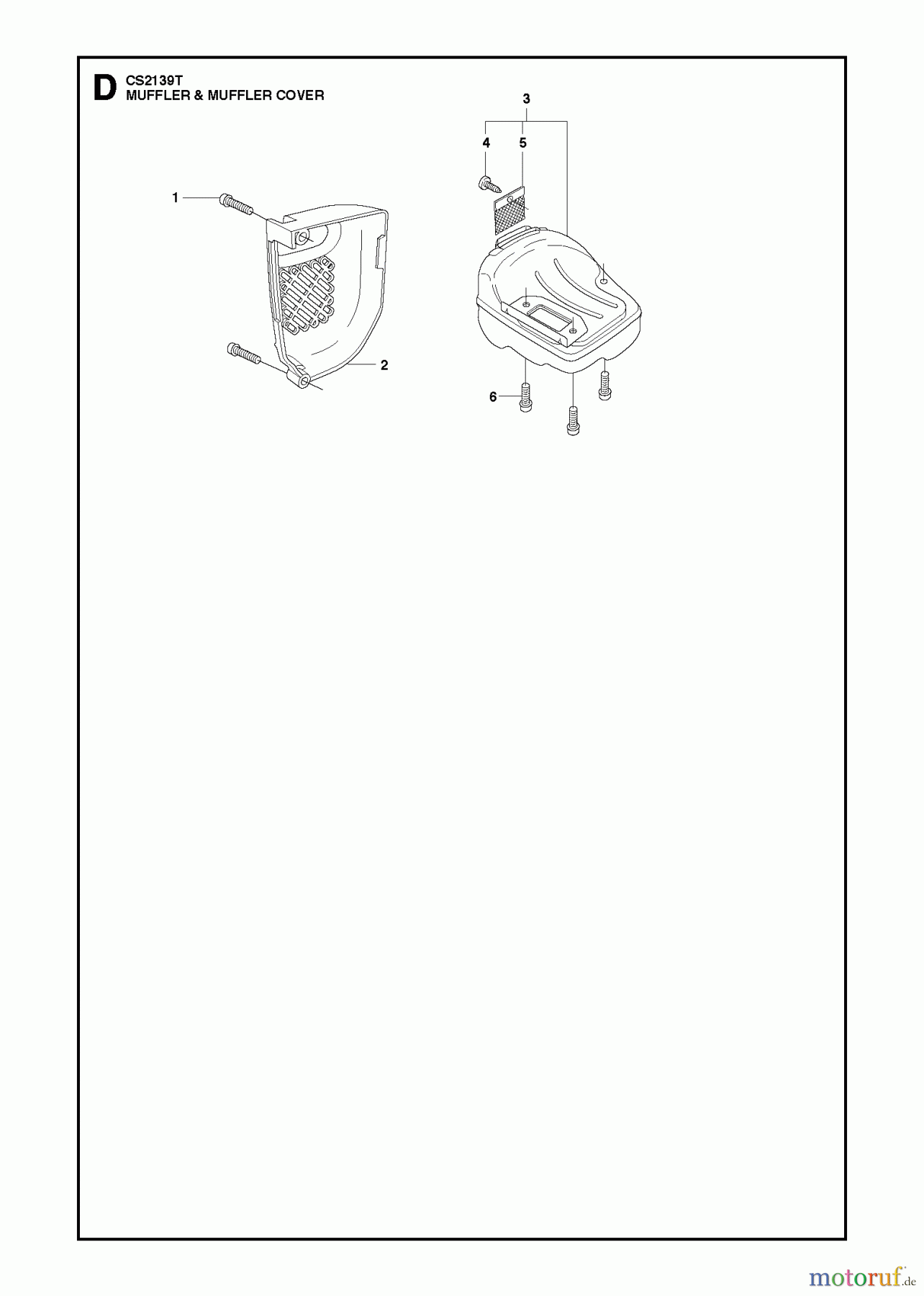  Jonsered Motorsägen CS2139 T - Jonsered Chainsaw (2010-03) MUFFLER COVER