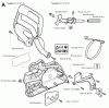 Jonsered CS2150 EPA - Chainsaw (2004-03) Ersatzteile CHAIN BRAKE CLUTCH COVER