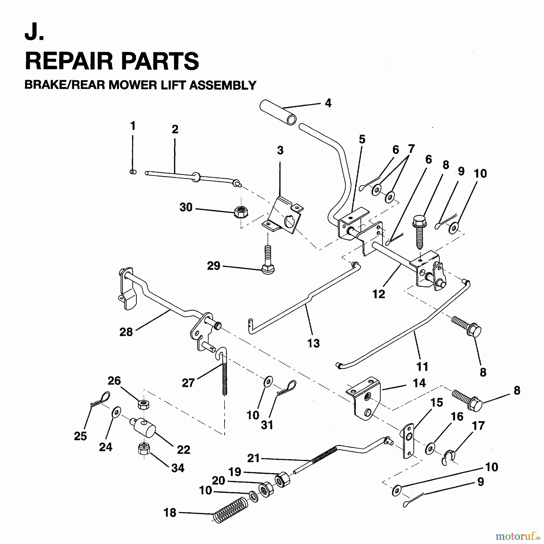 Jonsered Rasen und Garten Traktoren LRH13 (954003421) - Jonsered 36