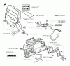 Jonsered CS2152 - Chainsaw (2003-08) Ersatzteile CHAIN BRAKE CLUTCH COVER