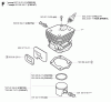 Jonsered CS2152 - Chainsaw (2003-08) Ersatzteile CYLINDER PISTON