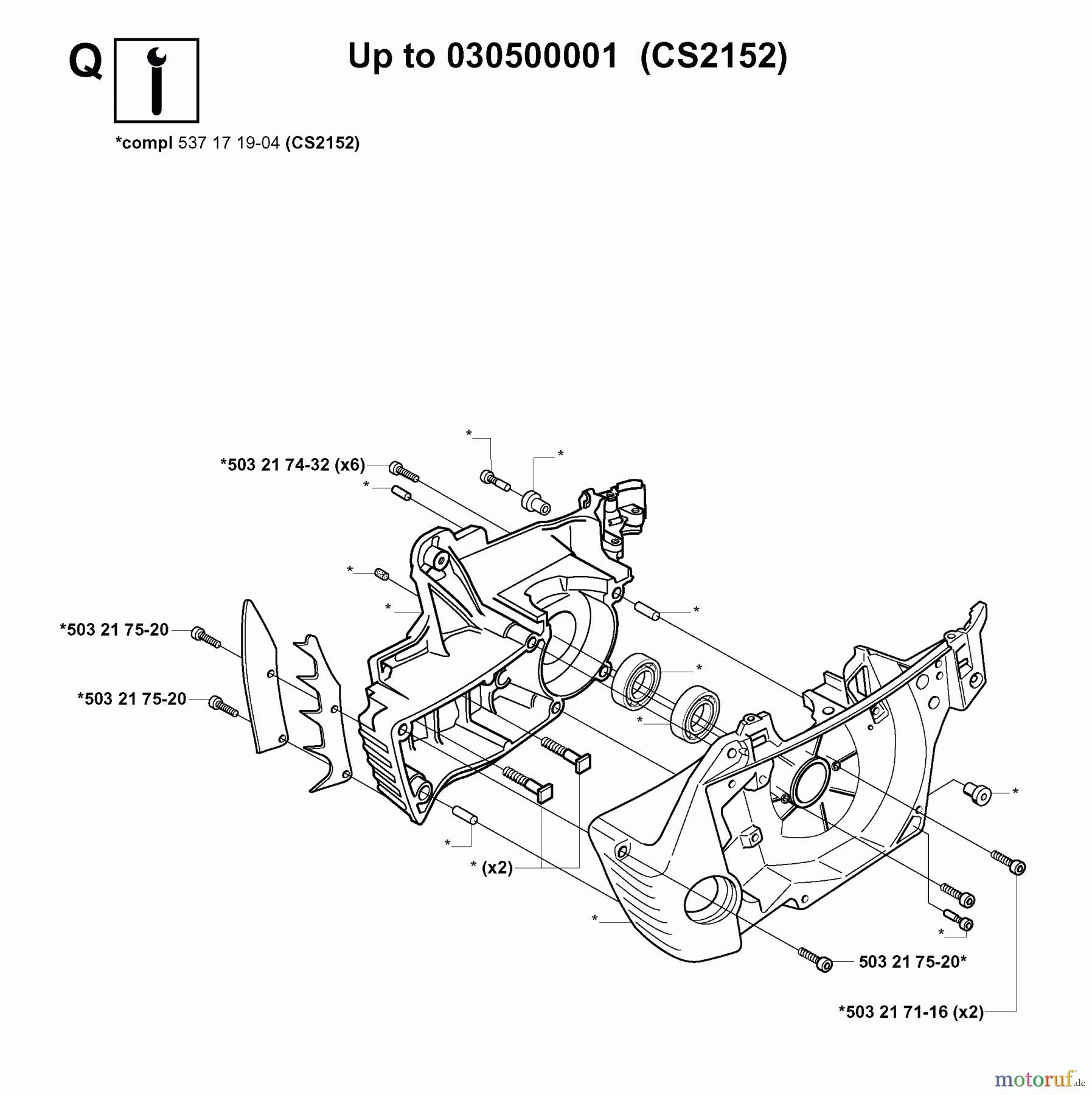 Jonsered Motorsägen CS2152 - Jonsered Chainsaw (2003-08) SERVICE UPDATES