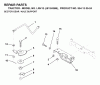 Jonsered LRH13 (J813H36B, 954130024) - Lawn & Garden Tractor (1998-12) Ersatzteile SECTOR GEAR / AXLE SUPPORT