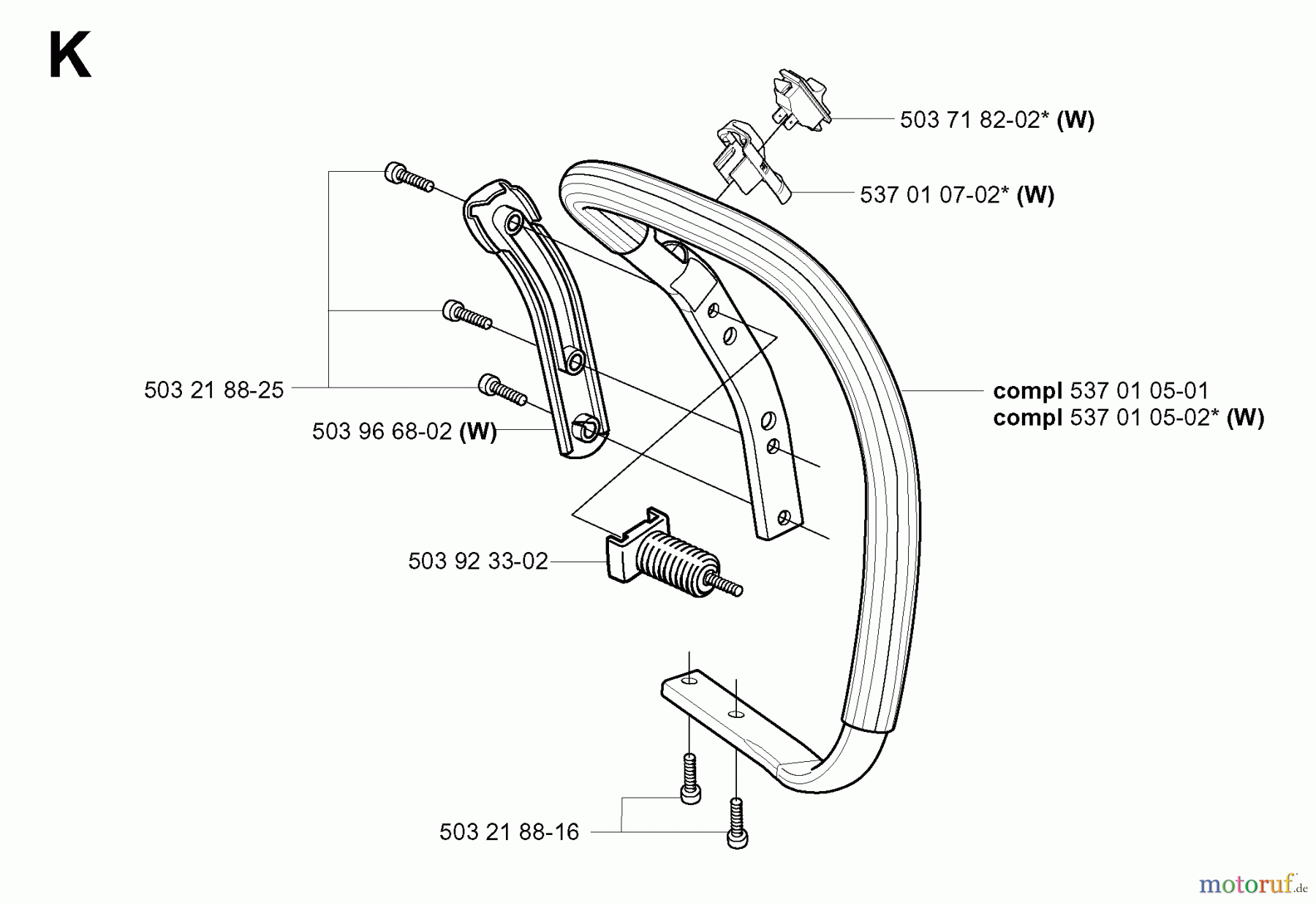 Jonsered Motorsägen CS2159 - Jonsered Chainsaw (2003-11) HANDLE